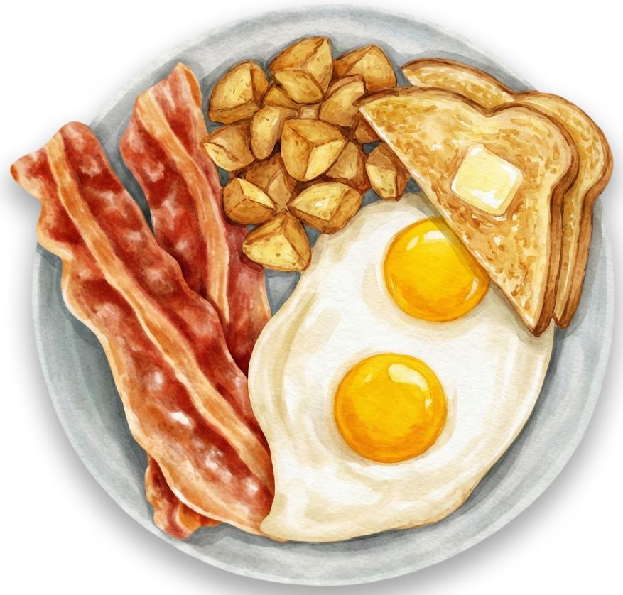 Delicious Bacon and Eggs